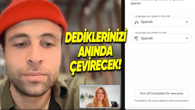Google Meet'e Yapay Zekâ Destekli Canlı Sesli Çeviri Geldi