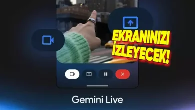 Gemini'ın Kamera ve Ekranınızı İzleme Özelliği Kullanıma Sunuldu!