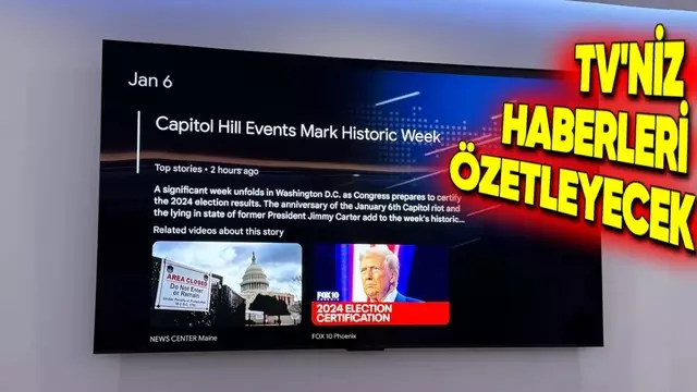 Google TV'ye Yapay Zekâyla Haber Özetleme Özelliği Geliyor!