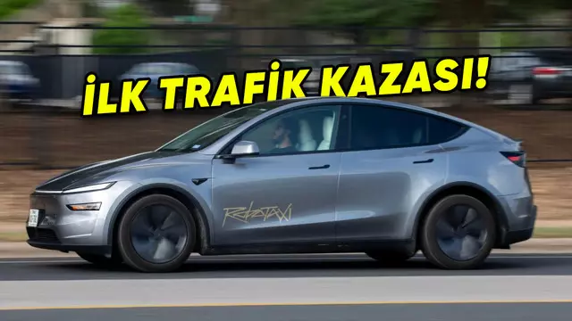 Tesla Robotaksi, İlk Kez Trafik Kazasına Karıştı [Video]
