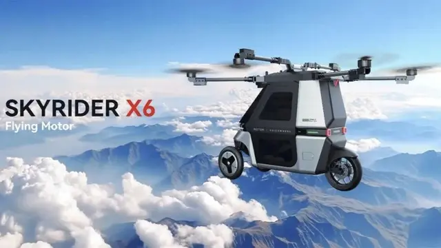 Uçan Bisiklet Skyrider X6 Tanıtıldı: Fiyatı ve Özellikleri 1 Uçan Bisiklet Skyrider X6 Tanıtıldı: Fiyatı ve Özellikleri