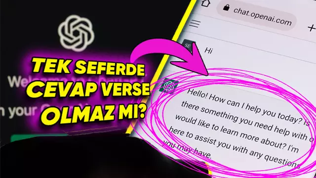 ChatGPT Cevapları Neden Bütün Değil Kelime Kelime Veriyor?