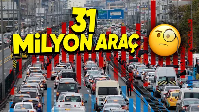 Türkiye'de Araç Sayısı 31 Milyona Ulaştı