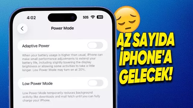 iOS 26'nın Pil Ömrü Uzatan Özelliği Her iPhone'a Gelmeyecek!