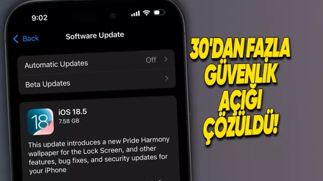 iOS 18.5, iPhone'lardan 30'dan Fazla Güvenlik Açığını Giderdi!