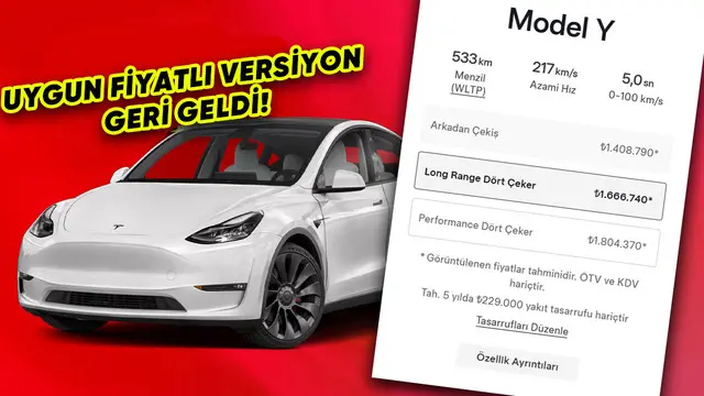 Tesla, Uygun Fiyatlı Model Y Satışlarını Tekrar Başlattı