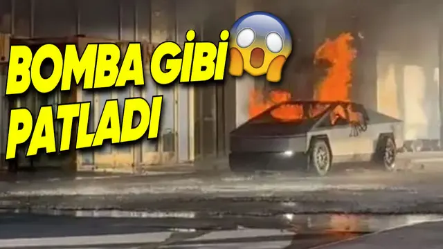 Bir Cybertruck, Bomba Gibi Patladı! [Video]
