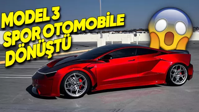 Bir YouTuber, Model 3'ü Spor Otomobile Çevirdi [Video]
