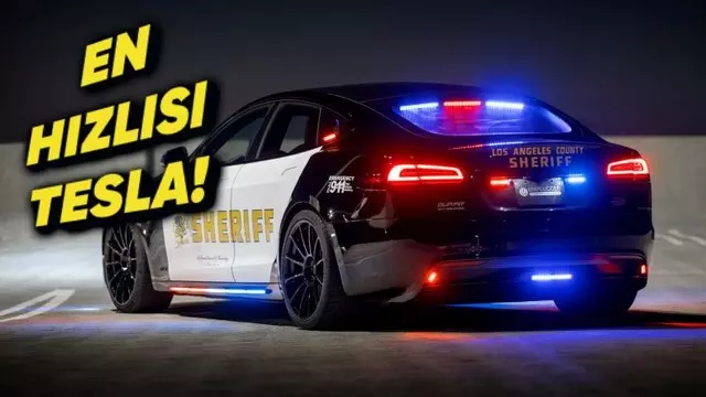 Dünyanın En Hızlı Polis Devriye Aracı Tesla Model S Plaid Oldu