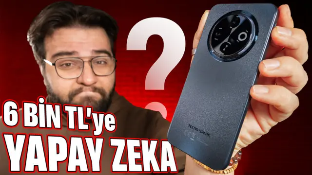 6 BİN TL'ye YAPAY ZEKALI TELEFON | TECNO Spark 30C Testi