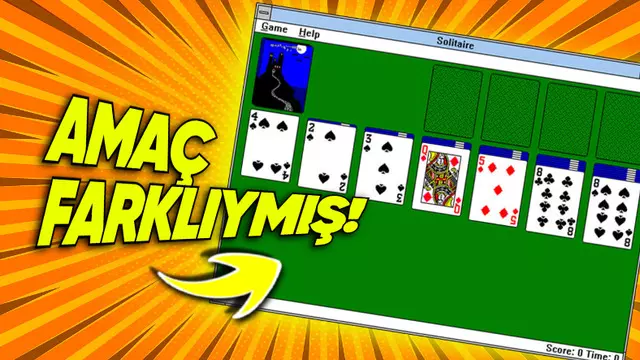 Solitaire Oyununun Windows'a Koymasının Bilinmeyen Sebebi