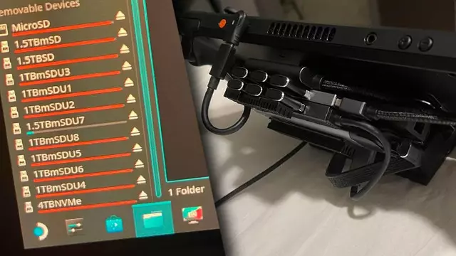 Bir Kullanıcı, Steam Deck’e 15 TB Depolama Ekledi