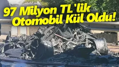 97 Milyon TL'lik Otomobil, Durup Dururken Alev Aldı [Video]