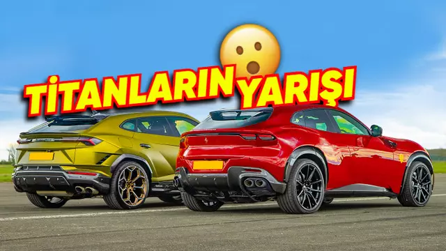 Lamborghini Urus ve Ferrari Purosange Drag Yarışında Karşı Karşıya