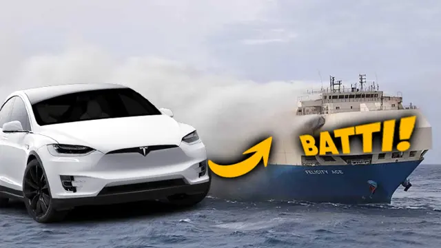 Elektrikli Araçları Taşıyan Gemiler Neden Batıyor Olabilir?