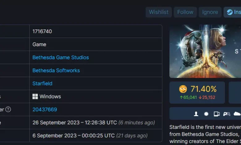 "Yılın Oyunu" Olacak Denen Starfield, Bethesda’nın Steam’de En Az Beğenilen Oyunu Oldu