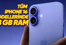 Tüm iPhone 16 Modelleri Aynı RAM Kapasitesiyle Geliyor!