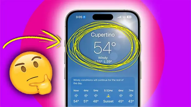 iPhone'da Neden Cupertino Hava Durumu Var?