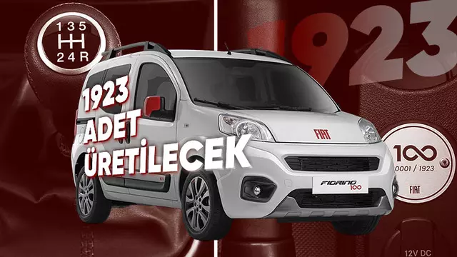 Fiat’tan Cumhuriyet’in 100. Yılına Hususi Fiorino 1 Fiat’tan Cumhuriyet’in 100. Yılına Özel Fiorino