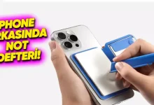 iPhone'ların Arkasına Yerleştirilen Not Defteri