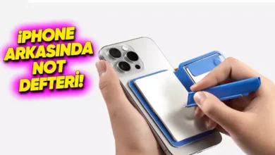 iPhone'ların Arkasına Yerleştirilen Not Defteri