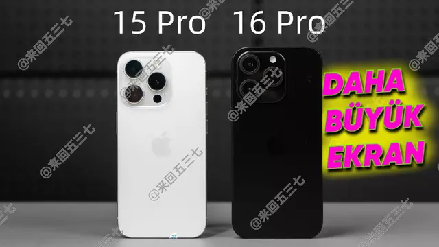 iPhone 16 Pro ve iPhone 15 Pro Yan Yana Geldi 1 iPhone 16 Pro ve iPhone 15 Pro Yan Yana Geldi