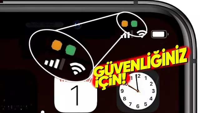 iPhone’lardaki Bu Yeşil ve Turuncu Noktalar Ne İşe Yarıyor?