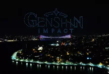 Genshin Impact İçin İstanbul Semalarında Drone Gösterisi
