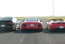 Ford Mustang GT, Audi R8 ve Ferrari F430 Yarışıyor [VİDEO]