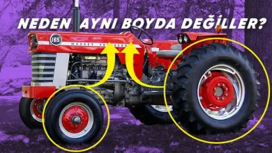 Traktörlerin Ön ve Arka Tekerlekleri Neden Farklı Boylarda?