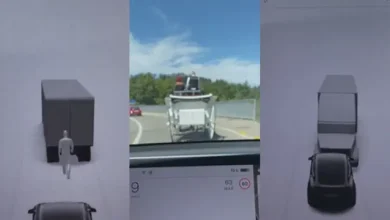 Tesla At Arabasını Algılayamadı Şekilden Şekle Soktu [Video]