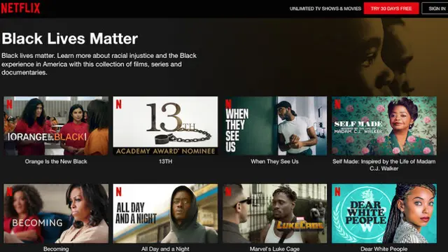 Netflix, ‘Black Lives Matter’ Koleksiyonu Oluşturdu