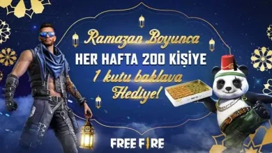 Free Fire, Oyunculara 1 Ton Gerçek Baklava Dağıtacak!