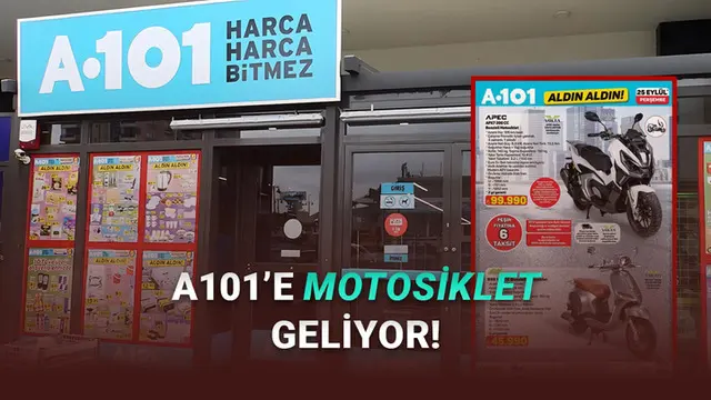 A101'e Motosiklet Geliyor! 25 Eylül 2025 A101 Aldın Aldın Kataloğundaki Tüm Teknolojik Ürünler