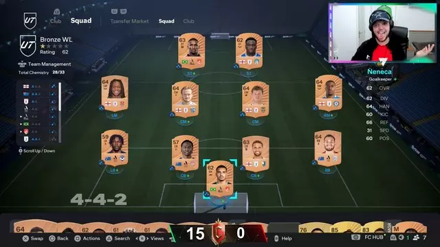 Karşımıza gelse hile der geçeriz: BroomeyJC adlı yayıncı FC 26'nın ilk hafta sonu liginde bronz kadro ile tüm maçlarını kazandı