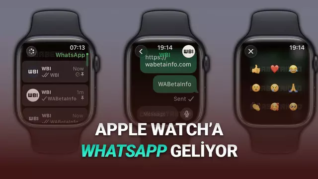 Apple Watch Modellerine WhatsApp Uygulaması Geliyor: İşte İlk Görüntüler