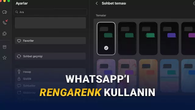 WhatsApp'ın Mac Uygulamasına Çok Seveceğiniz Sohbet Temaları Geldi