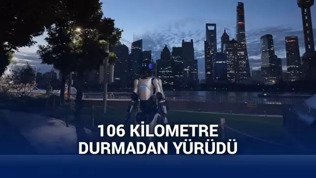 Tek şarj ile hiç durmadan 106 kilometre yürüyen insansı robot dünya rekoru kırdı