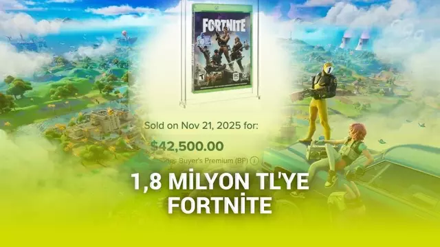 Fortnite'ın kutulu kopyası, 1,8 milyon TL'ye satıldı