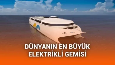 275 tonluk bataryaya sahip dünyanın en büyük elektrikli gemisi seferini tamamladı