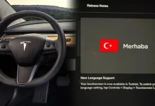 Tesla Araçlara 'Türkçe Dil Desteği' Geldi
