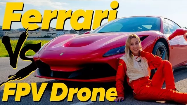 Ferrari F8 Tributo ile En Hızlı Drone’u Kapıştırdık