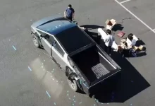Tesla Cybertruck, Bu Kez de Dronela Görüntülendi
