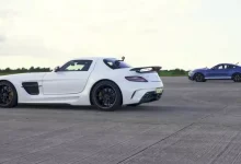 AMG SLS Black Series ve Mustang Shelby GT500 Drag Yarışı