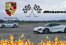 McLaren 765LT ve Porsche Turbo S, Drag Yarışında