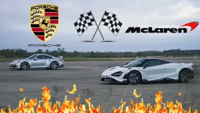 McLaren 765LT ve Porsche Turbo S, Drag Yarışında
