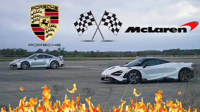 McLaren 765LT ve Porsche Turbo S, Drag Yarışında