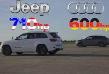 Audi RSQ8 ve Jeep Trackhawk, Drag Pistinde Rekabet Ediyor