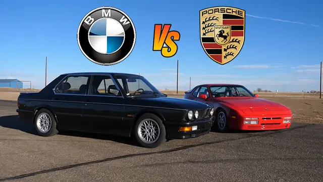1987 Model Porsche ve BMW Drag Yarışında Kozlarını Paylaştı