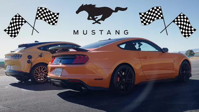 Mustang Shelby GT500 ve Mach-E GT Drag Yarışında Kapışıyor